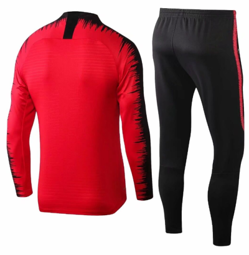 PSA 2018/2019 1/4 zipper retro tracksuit red