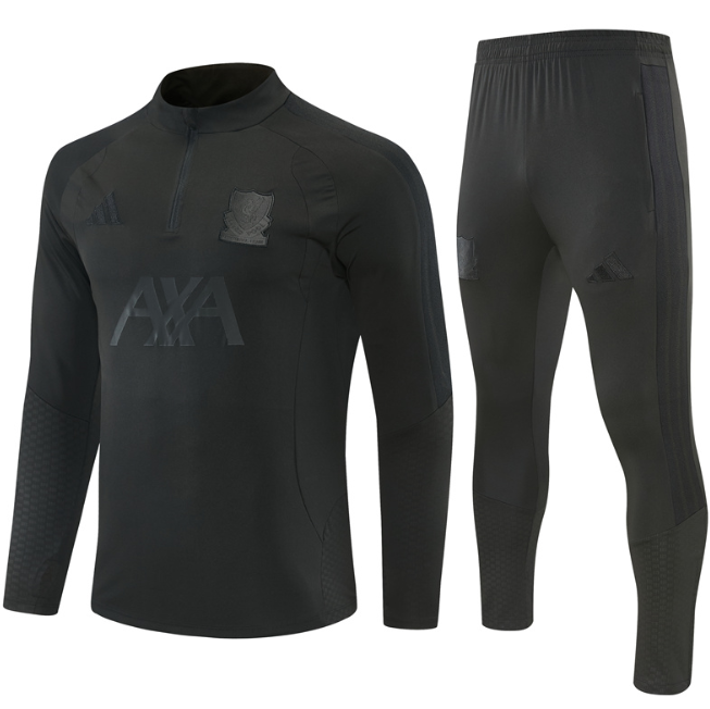 Liverpool 2026/2027 1/4 zipper tracksuit full set black