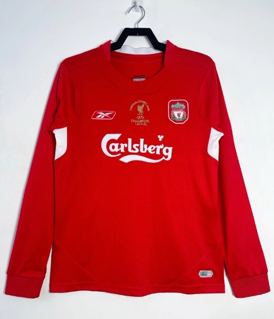 Liverpool 2004/2005 home retro shirt long-sleeve