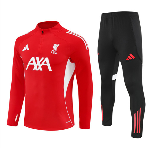 Liverpool 2025/2026 1/4 zipper tracksuit red