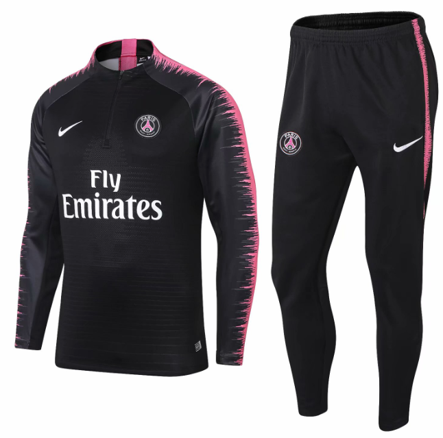 PSA 2018/2019 1/4 zipper retro tracksuit black