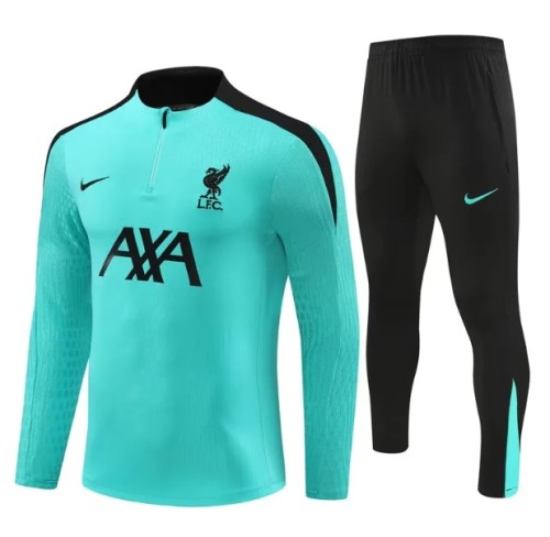 Liverpool 2024/2025 1/4 zipper tracksuit light green