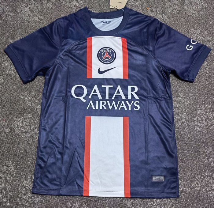 PSA 2022/2023 retro home shirt Messi Mbappe Neymar