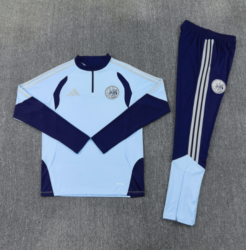 Ajax 2026/2027 1/4 zipper tracksuit light blue