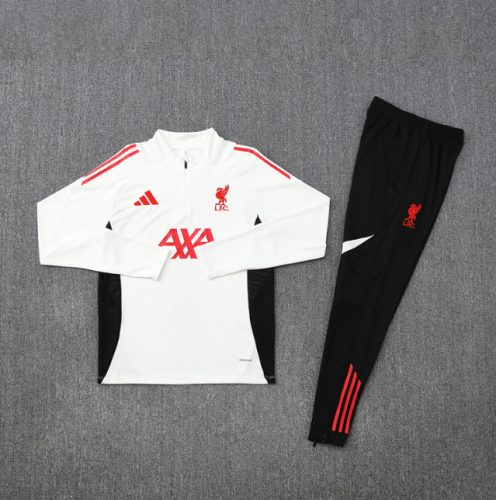 Liverpool 2025/2026 1/4 zipper tracksuit white
