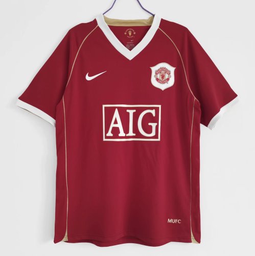 Manchester Unitde  2006/2007 home retro shirt Ronaldo