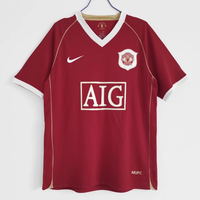 Manchester Unitde  2006/2007 home retro shirt Ronaldo