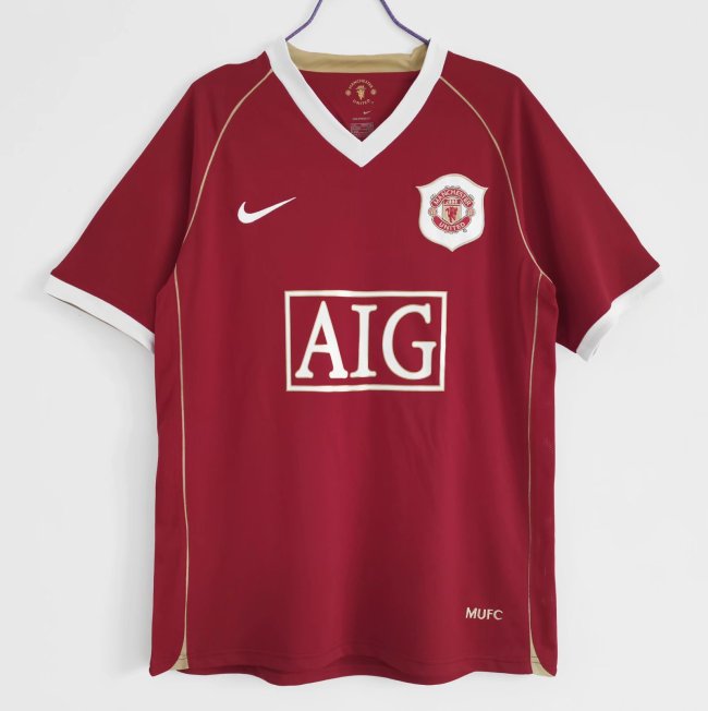 Manchester Unitde 2006/2007 home retro shirt Ronaldo