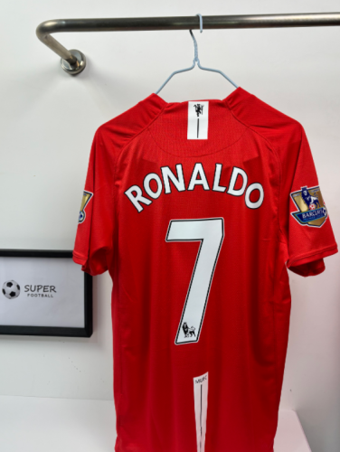 Manchester Unitde  2008/2009 home retro shirt Ronaldo