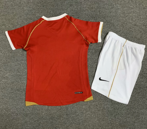 Manchester Unitde 2006/2007 home retro kids kit (top+shorts)