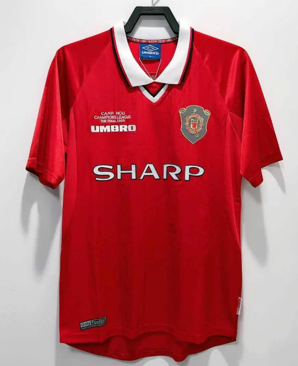 Manchester Unitde  1999/2000 home retro shirt BECKHAM