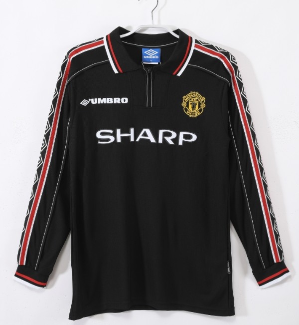 Manchester Unitde  1998/1999 black retro shirt long sleeve BECKHAM