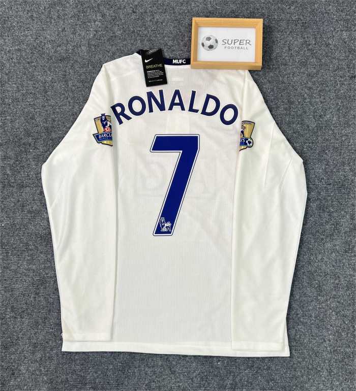 Manchester Unitde  2008/2009 away retro shirt long sleeve Ronaldo