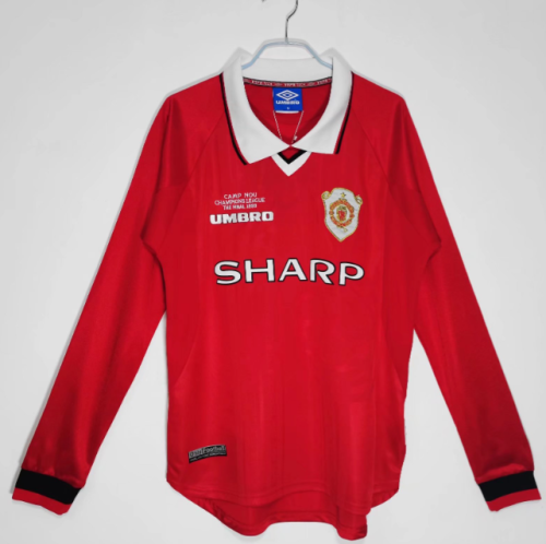Manchester Unitde  1999/2000 home retro shirt (long sleeve) BECKHAM
