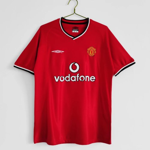 Manchester Unitde  2000/2001 home retro shirt BECKHAM