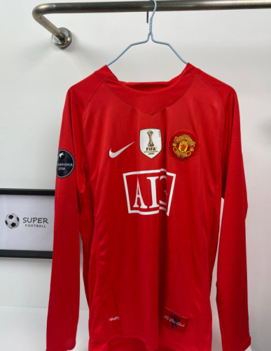 Manchester Unitde  2008/2009 home retro shirt long sleeve Ronaldo