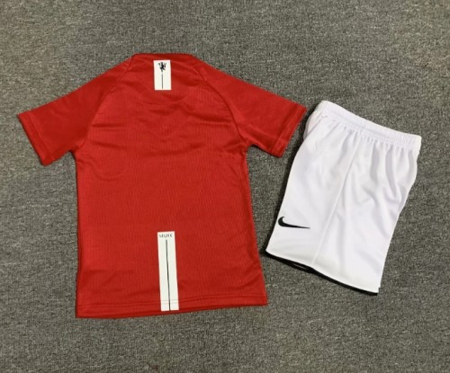 Manchester Unitde 2007/2008 home retro kids kit (top+shorts)