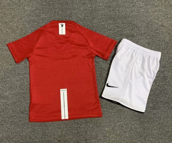 Manchester Unitde 2007/2008 home retro kids kit (top+shorts)