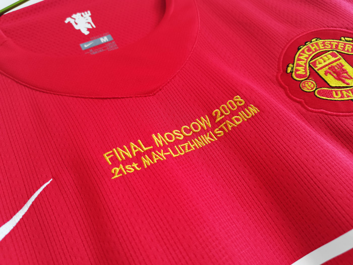Manchester Unitde  2007/2008 home retro shirt Ronaldo