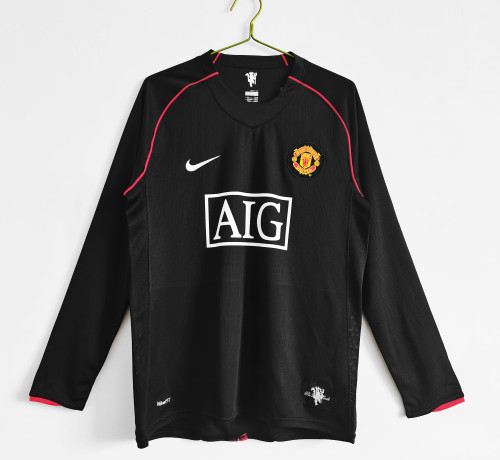 Manchester Unitde 2007/2008 away retro shirt long sleeve Ronaldo