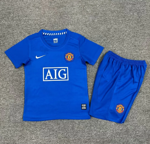 Manchester Unitde 2008/2009 third retro kids kit (top+shorts)