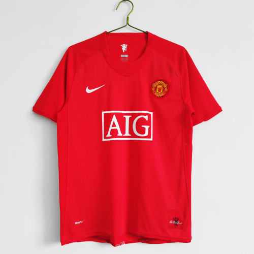 Manchester Unitde  2007/2008 home retro shirt Ronaldo