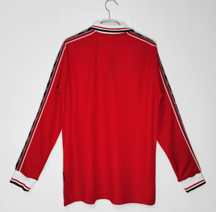 Manchester Unitde 1998/1999 home retro shirt long sleeve BECKHAM