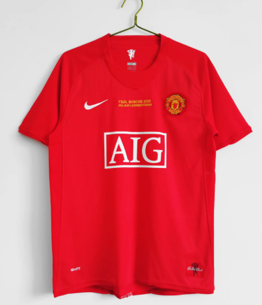 Manchester Unitde  2007/2008 home retro shirt Ronaldo
