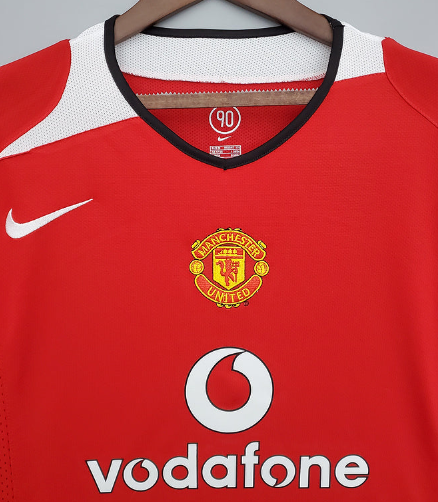 Manchester Unitde  2004/2006 home retro shirt (long sleeve) Ronaldo