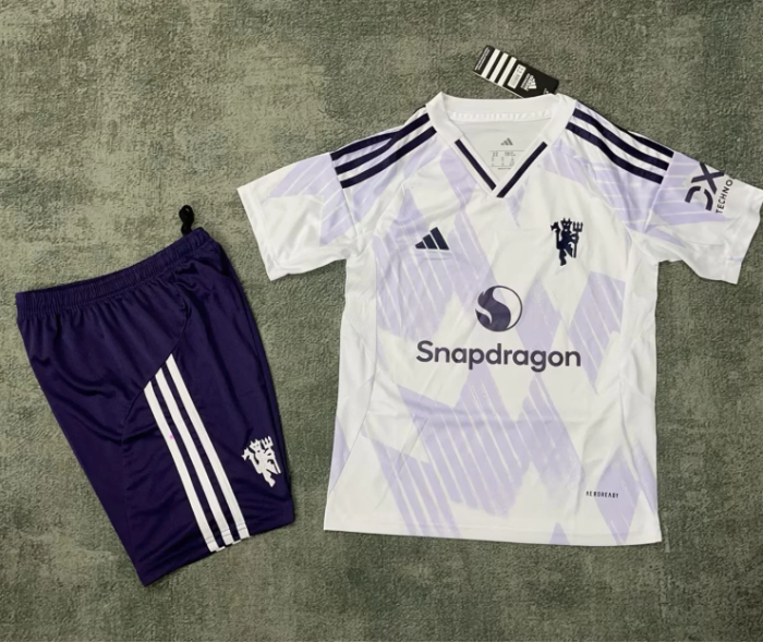 Manchester Unitde  2025/2026 away full set kit (Adult and Kids)