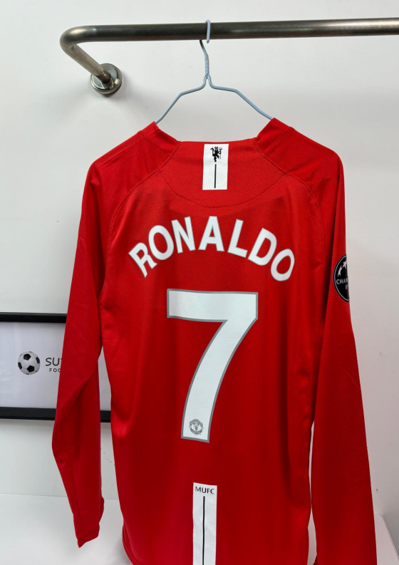 Manchester Unitde  2008/2009 home retro shirt long sleeve Ronaldo
