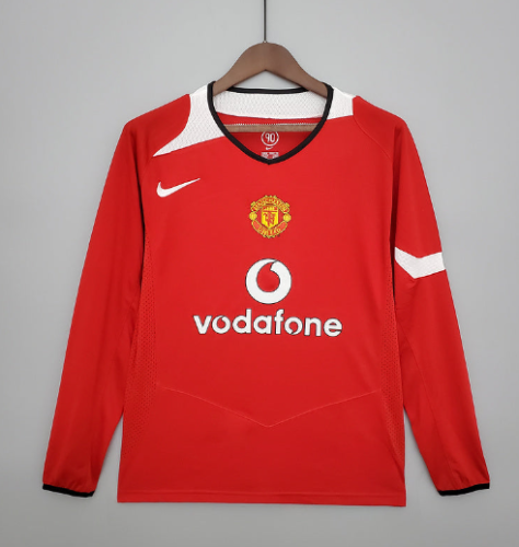 Manchester Unitde  2004/2006 home retro shirt (long sleeve) Ronaldo