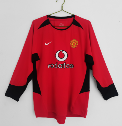 Manchester Unitde  2003/2004 home retro shirt (long sleeve) Ronaldo
