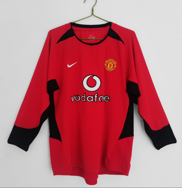 Manchester Unitde  2003/2004 home retro shirt (long sleeve) Ronaldo