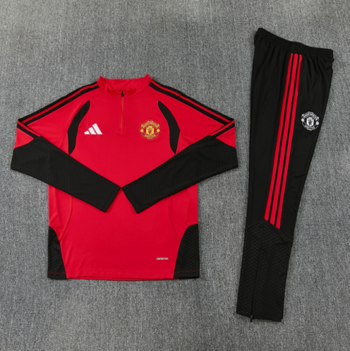 Manchester Unitde 2026/2027 1/4 zipper tracksuit red