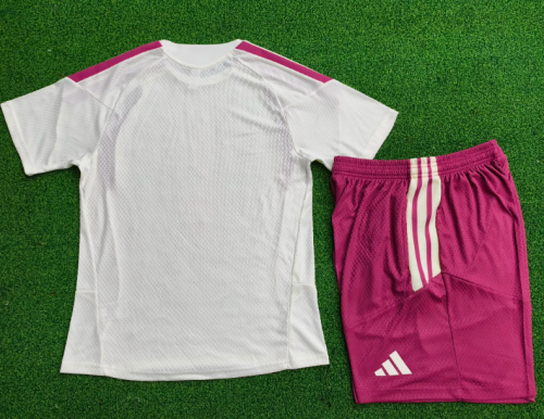 Real Madrid 2026/2027 short sleeve and shorts tracksuit white and pink