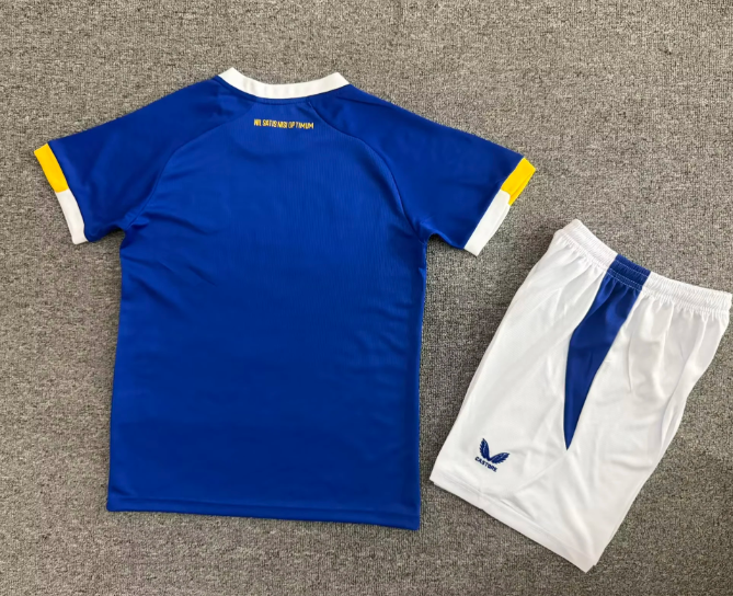 26/27 Everton home kids kit
