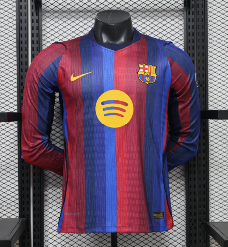 Barcelona 2026/2027 home shirt Player Version (long sleeve)