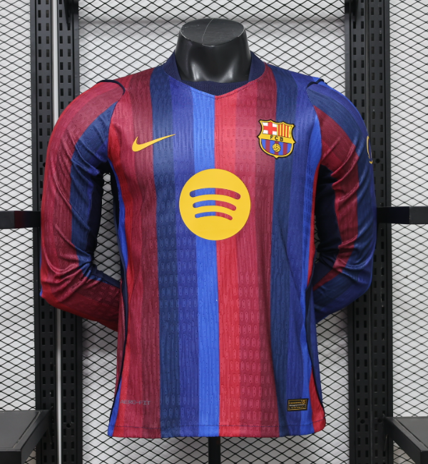 Barcelona 2026/2027 home shirt Player Version (long sleeve)