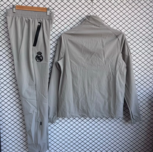 Real Madrid 2025/2026 jacket windbreaker grey suit