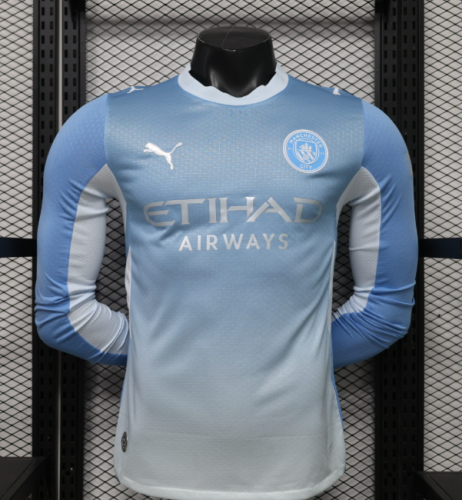 Manchester City 2026/2027 home shirt player version haaland (long sleeve)