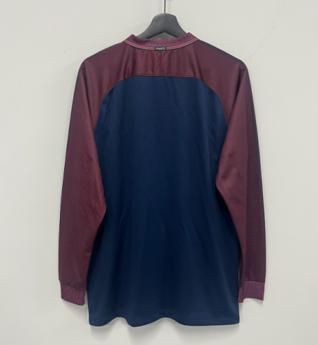 PSA 2017/2018 home retro shirt Mbappe Neymar (long sleeve)