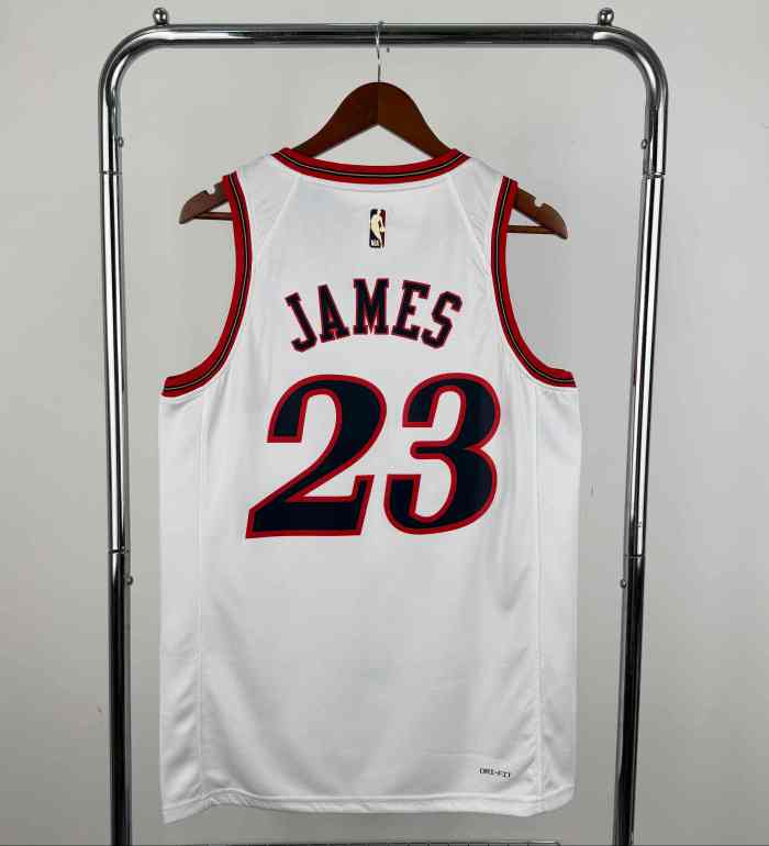 Philadelphia 76ers NBA  shirt  2026 season white shirt James 23