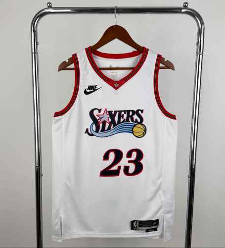 Philadelphia 76ers NBA  shirt  2026 season white shirt James 23