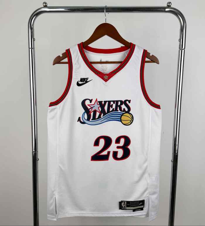 Philadelphia 76ers NBA  shirt  2026 season white shirt James 23