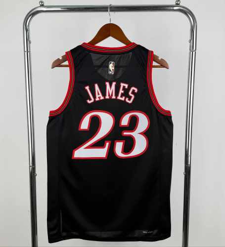 Philadelphia 76ers NBA  shirt  2026 season black shirt James 23