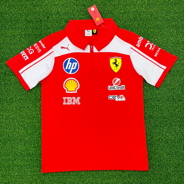 Scuderia Ferrari 2026 Polo-shirt white and red