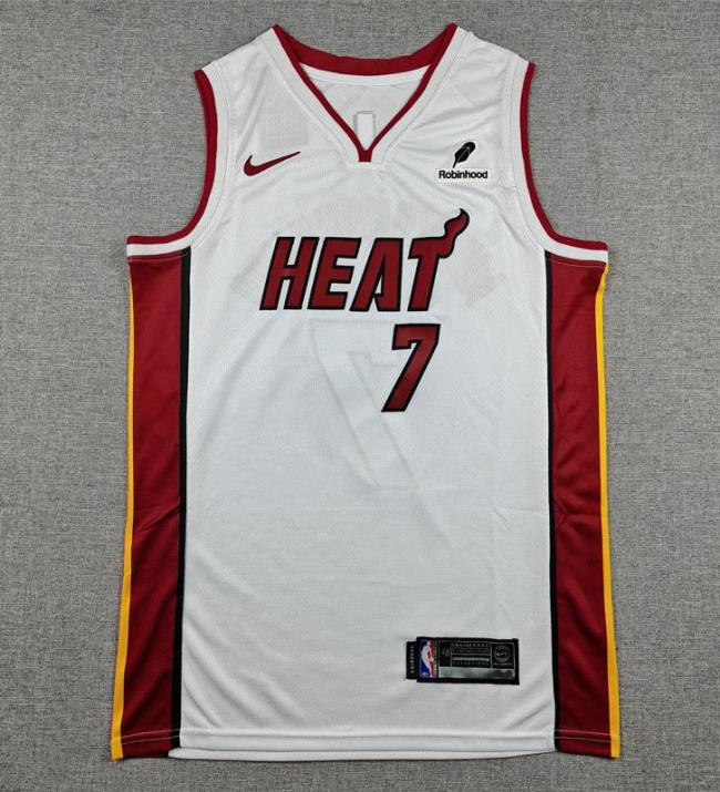 Miami Heat NBA Shirt V-neck white ANTETOKOUNMPO 7