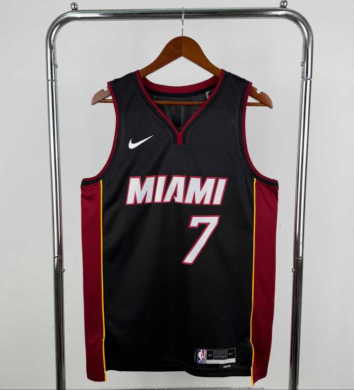 Miami Heat NBA Shirt 2023 season Black ANTETOKOUNMPO 7