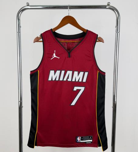 Miami Heat NBA Shirt 2023 season red ANTETOKOUNMPO 7